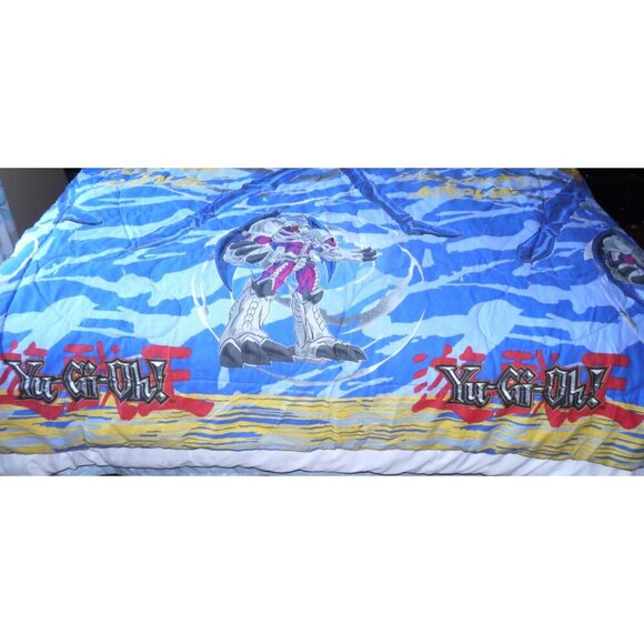 Vintage YU-GI-OH! Kazuki Takahashi 1996 twin blanket quilt bedspread 64 x 86" - Picture 2 of 2